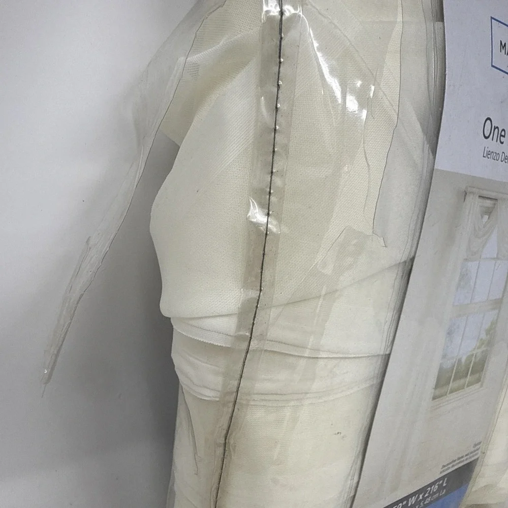 Mainstays Window Treatment One Sheer Scarf Marjorie Oyster Cream 59x216 Inch